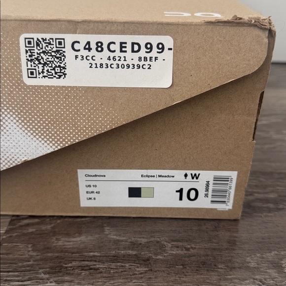 On Clouds Cloudnova Size 10 Running Shoes Walking Eclipse Meadow *Worn Once* - Picture 7 of 9